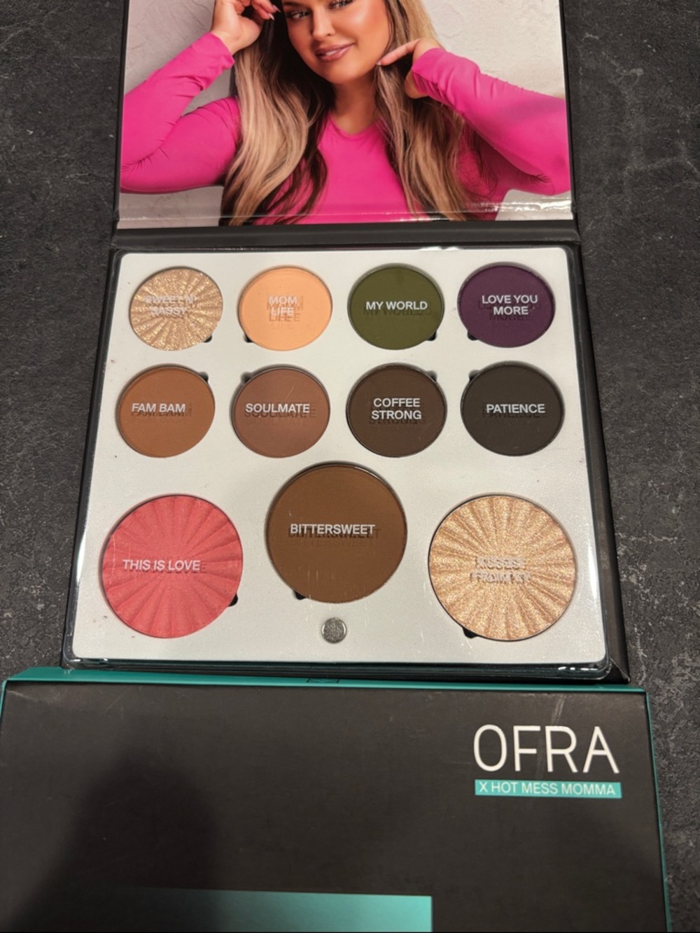 OFRA X Hot Mess Momma Eyeshadow Palette - Warm Neutrals & Pops of Color (Multi)